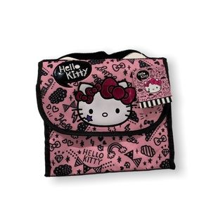 NWT Hello Kitty Insulated Lunch Bag and Drink Container with lanyard